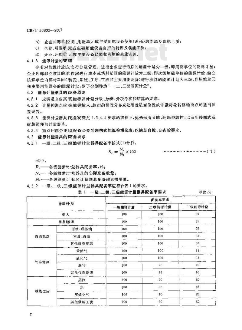 GB/T 20902-2007 有色金属冶炼企业能源计量器具配备和管理要求