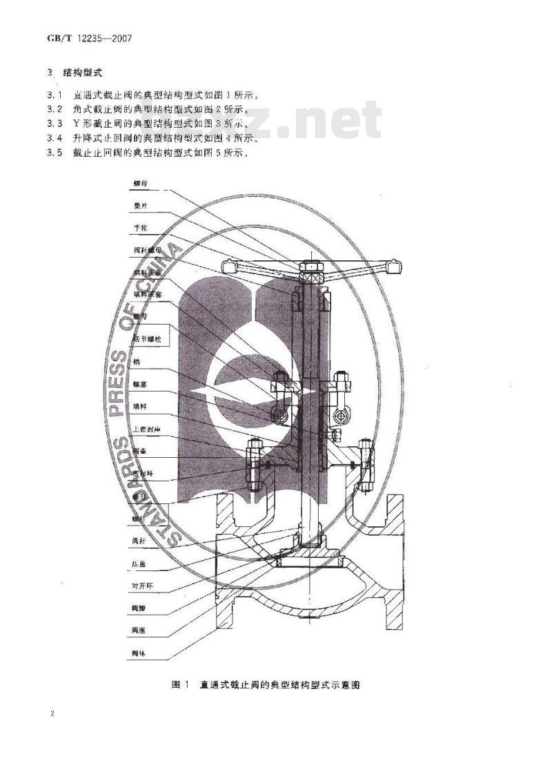GB/T 12235-2007 石油、石化及相关工业用钢制截止阀和升降式止回阀
