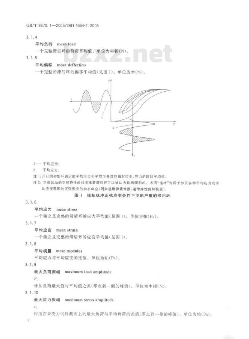 GB/T 9870.1-2006 硫化橡胶或热塑性橡胶动态性能的测定 第1部分：通则