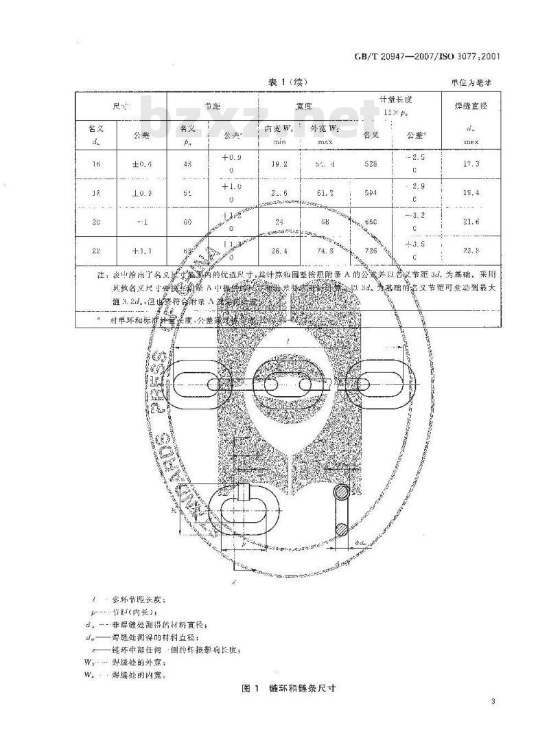 GB/T 20947-2007 起重用短环链 T级(T、DAT和DT型)高精度葫芦链