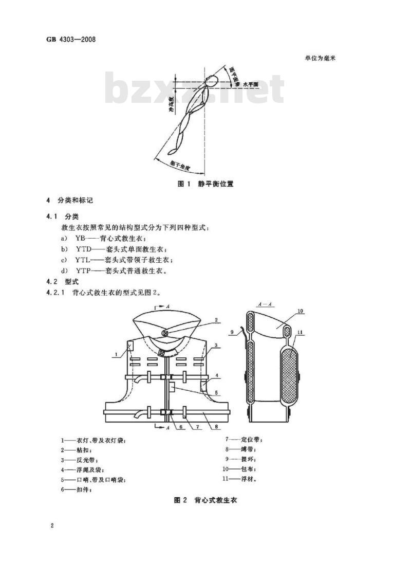 GB 4303-2008 船用救生衣