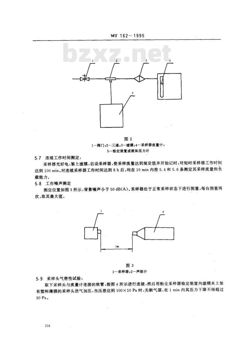 MT 162-1995 粉尘采样器通用技术条件