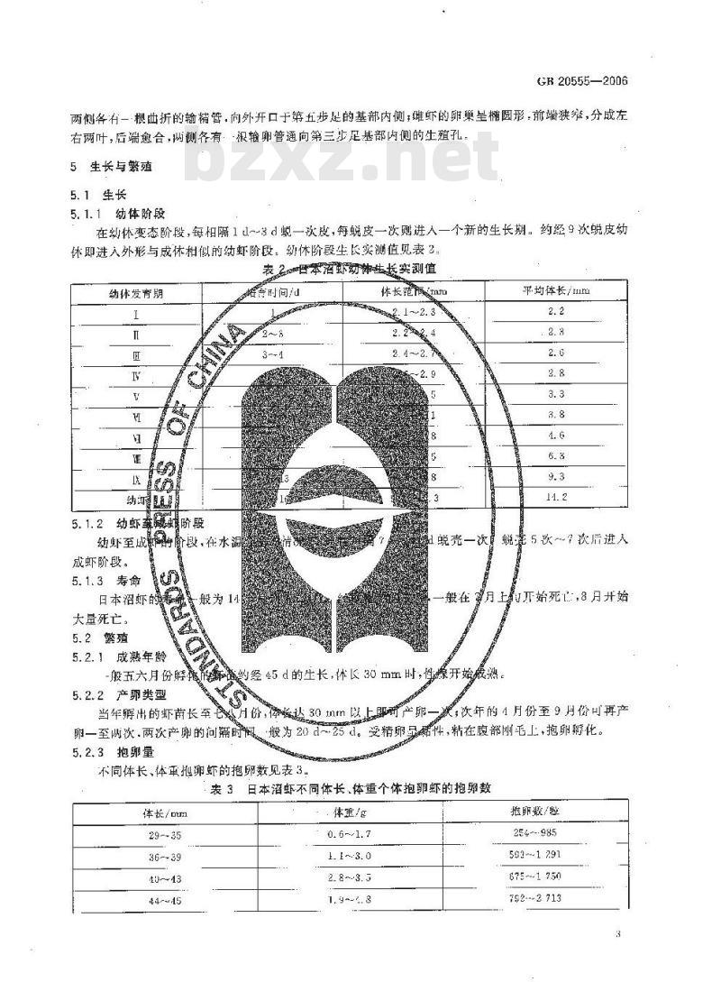 GB 20555-2006 日本沼虾