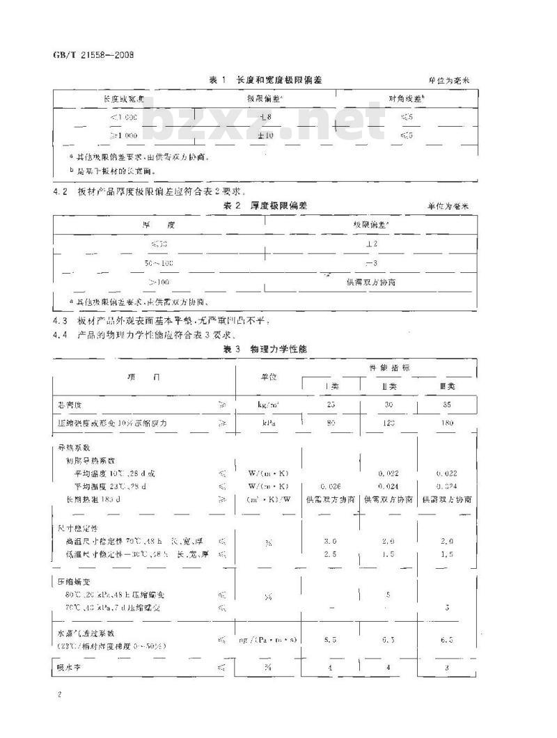 GB/T 21558-2008 建筑绝热用硬质聚氨酯泡沫塑料
