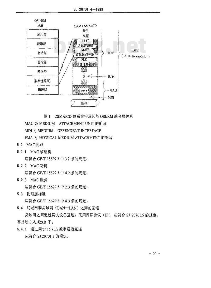 SJ 20701.4-1998 合成集团军野战电子系统互连互通 计算机局域网互连
