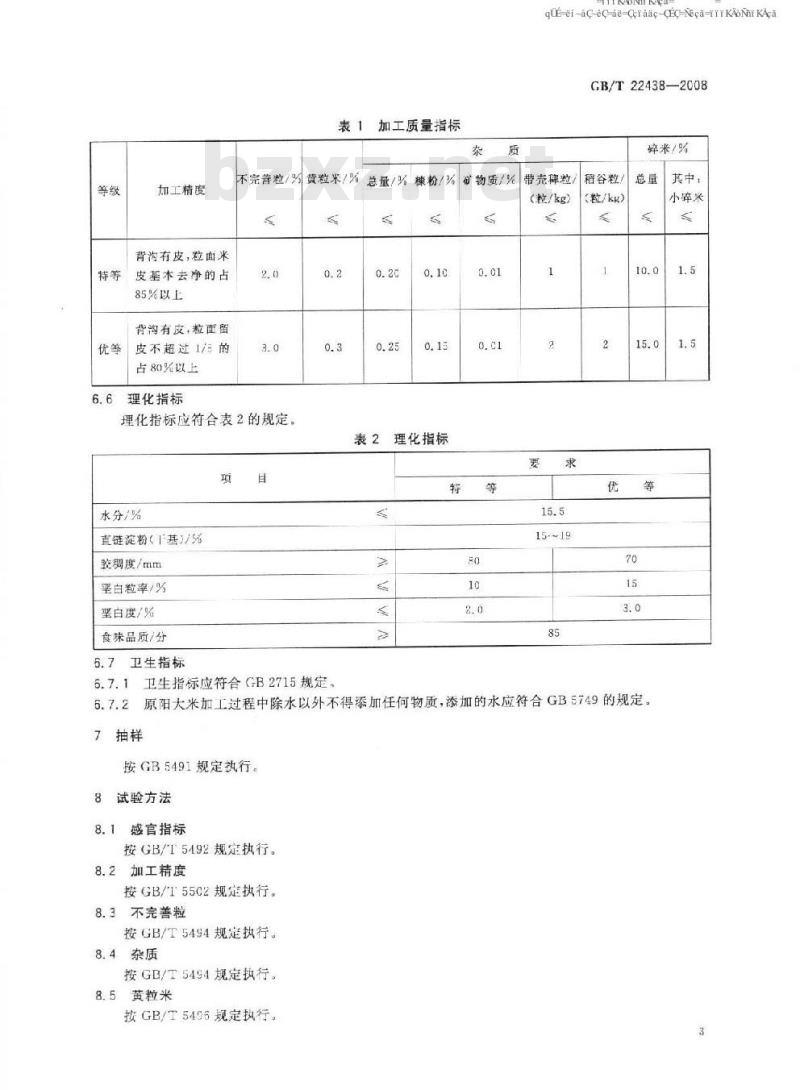 GB/T 22438-2008 地理标志产品 原阳大米