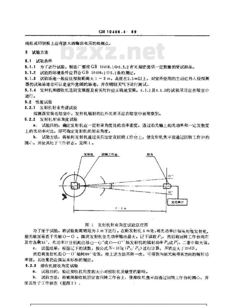 GB 10408.4-1989 主动红外入侵探测器