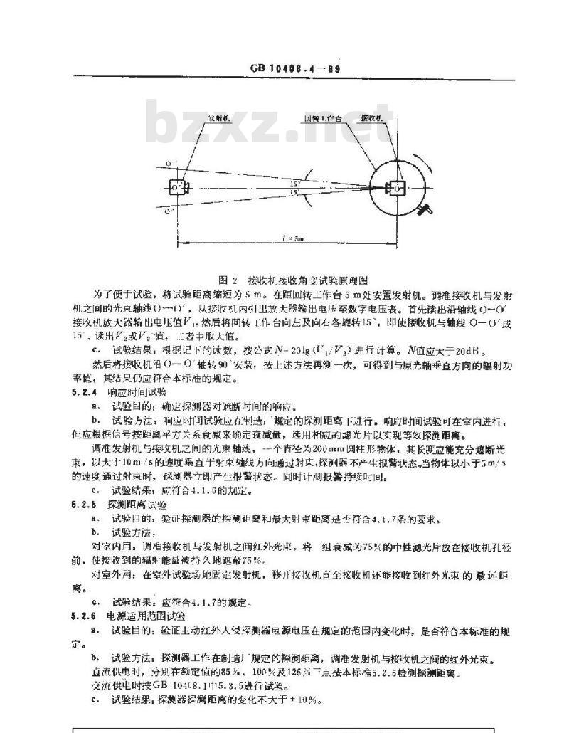 GB 10408.4-1989 主动红外入侵探测器