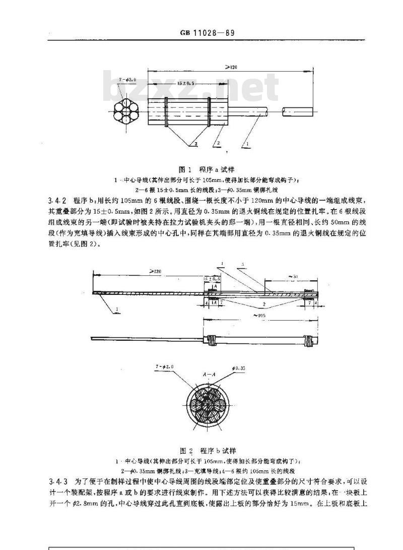 GB 11028-1989 用线束法评定浸渍漆粘结强度试验方法