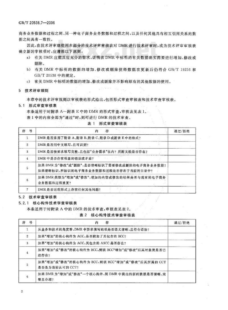 GB/T 20538.7-2006 基于XML的电子商务业务数据和过程 第7部分：技术评审指南