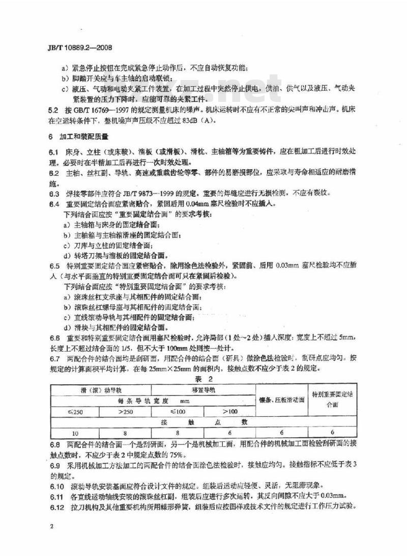JB/T 10889.2-2008 卧式车铣复合加工中心 第2部分：技术条件