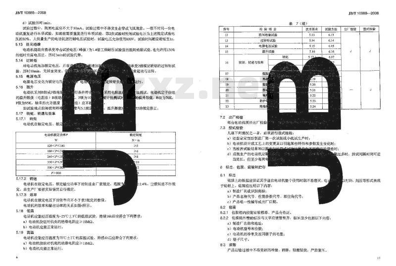 JB/T 10888-2008 电动自行车及类似用途用电动机 技术要求