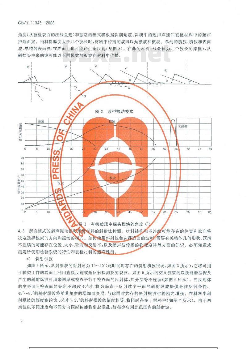 GB/T 11343-2008 无损检测接触式超声斜射检测方法