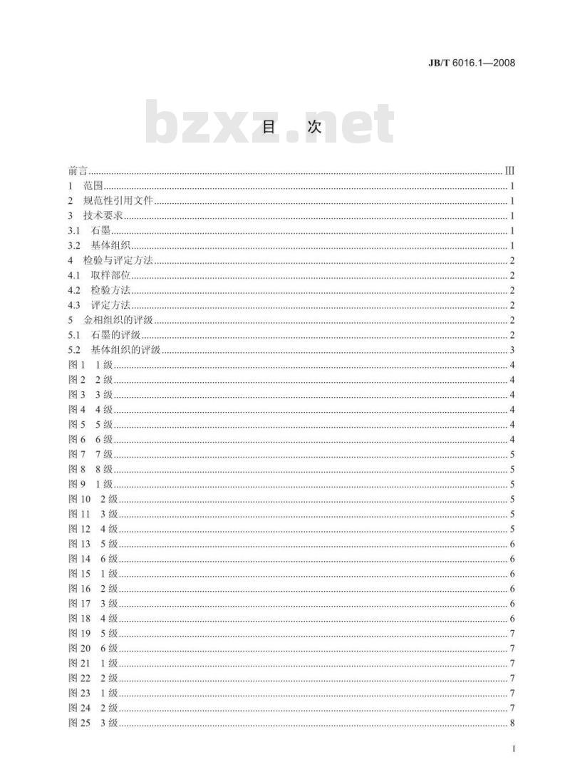 JB/T 6016.1-2008 内燃机 活塞环金相检验 第1部分：单体铸造活塞环