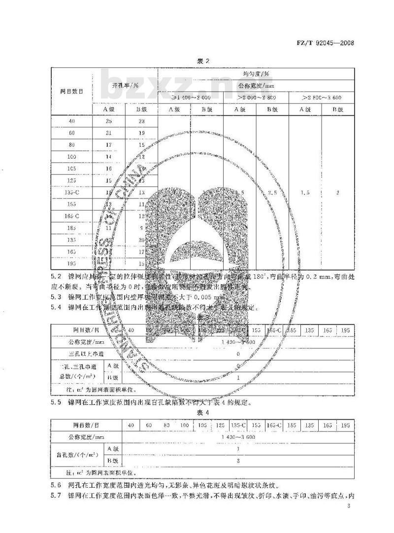 FZ/T 92045-2008 印花镍网