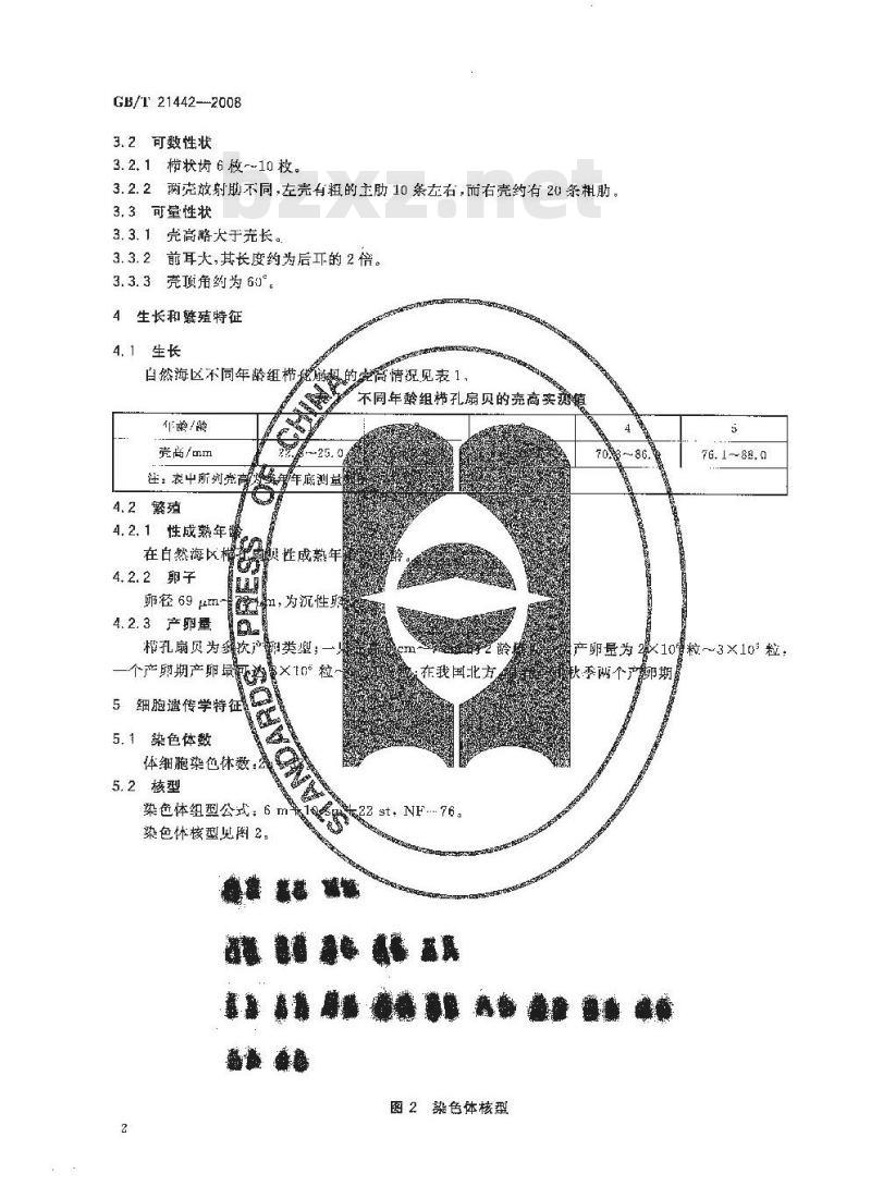 GB/T 21442-2008 栉孔扇贝