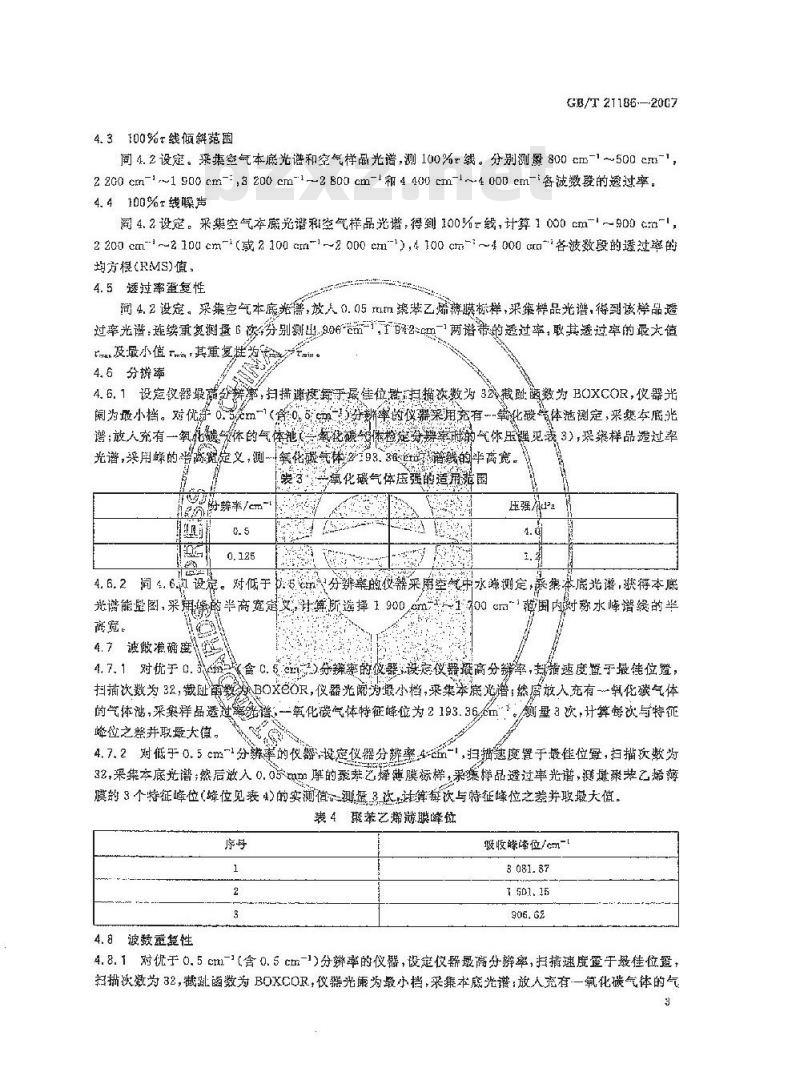 GB/T 21186-2007 傅立叶变换红外光谱仪