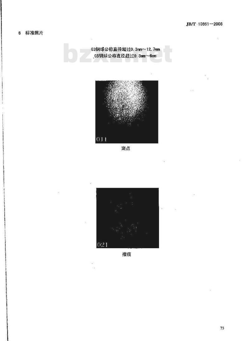 JB/T 10861-2008 滚动轴承 钢球表面缺陷 图册及评定方法