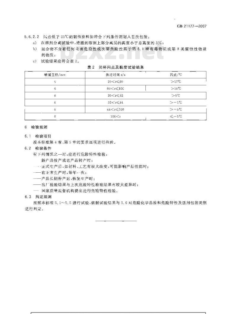 GB 21177-2007 涂料危险货物危险特性检验安全规范