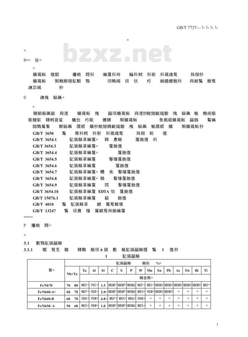 GB/T 7737-2007 铌铁
