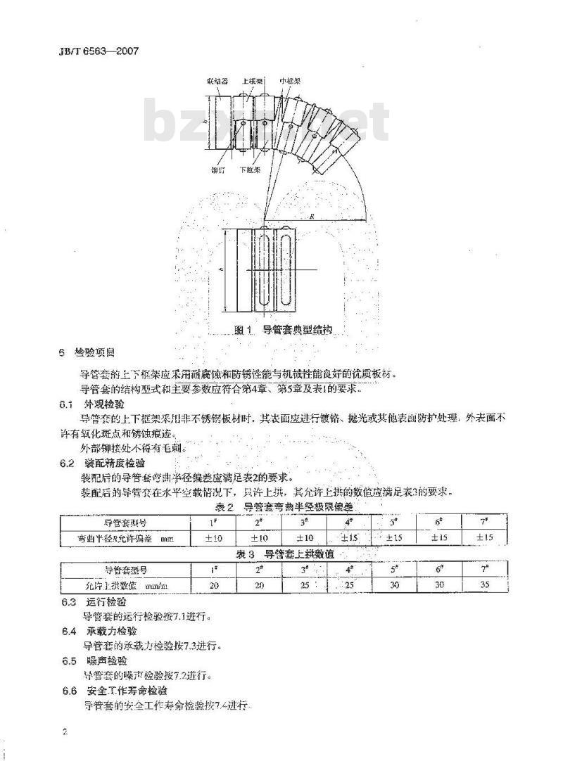 JB/T 6563-2007 管缆防护导套