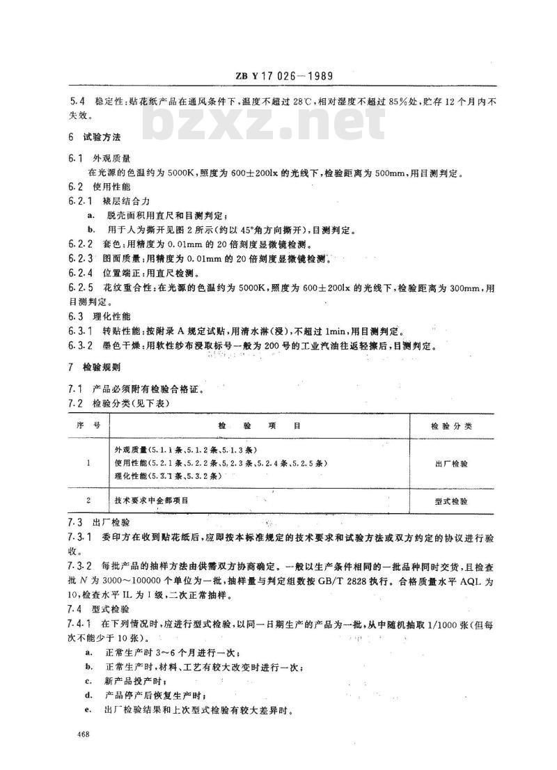 ZB Y 17026-1989 缝纫机、自行车贴花纸