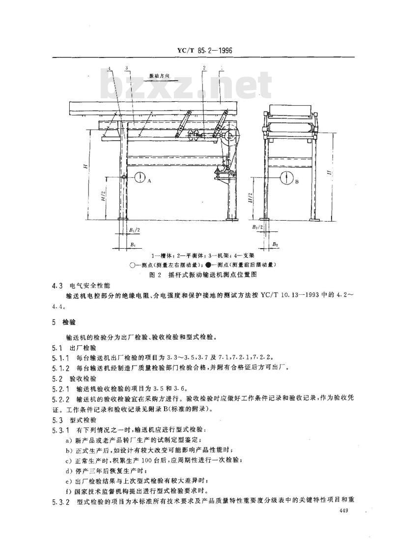 YC/T 85.2-1996 烟草机械 振动式输送机 第2部分:技术条件