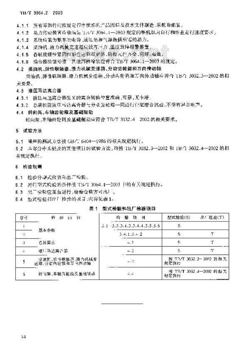 TB/T 3064.2-2003 轨道动力稳定车 第2部分:动力传动装置