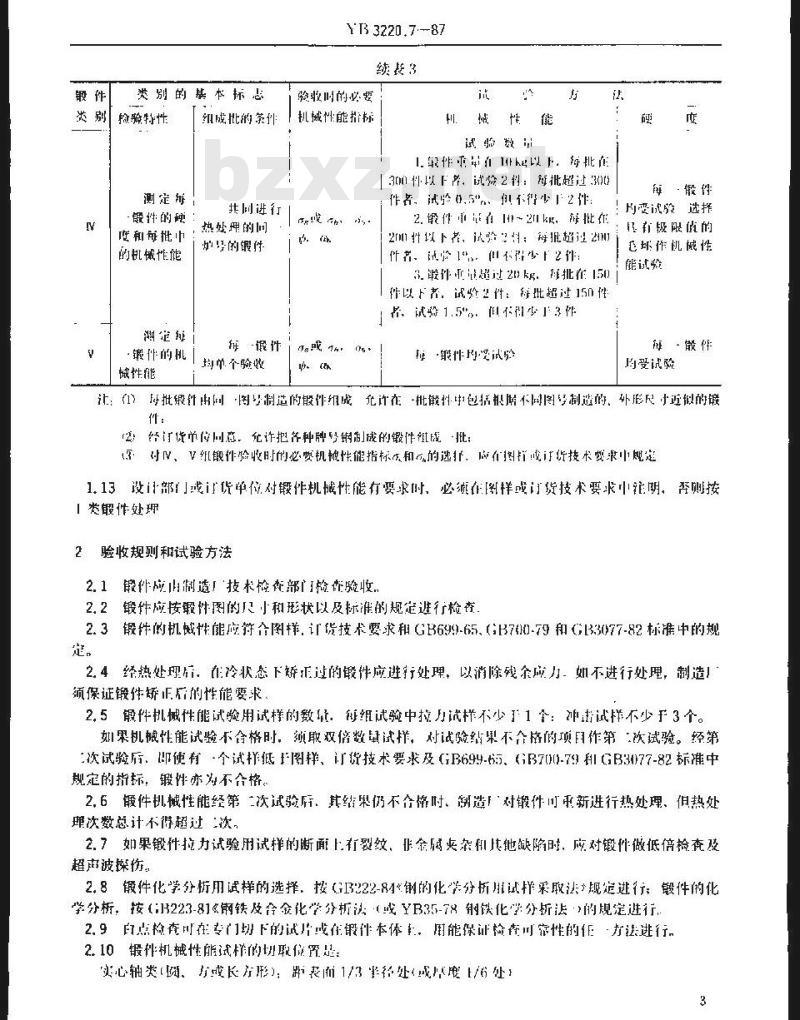 YB/T 3220.7-1987 宝钢二高炉设备制造通用技术条件 铸件篇