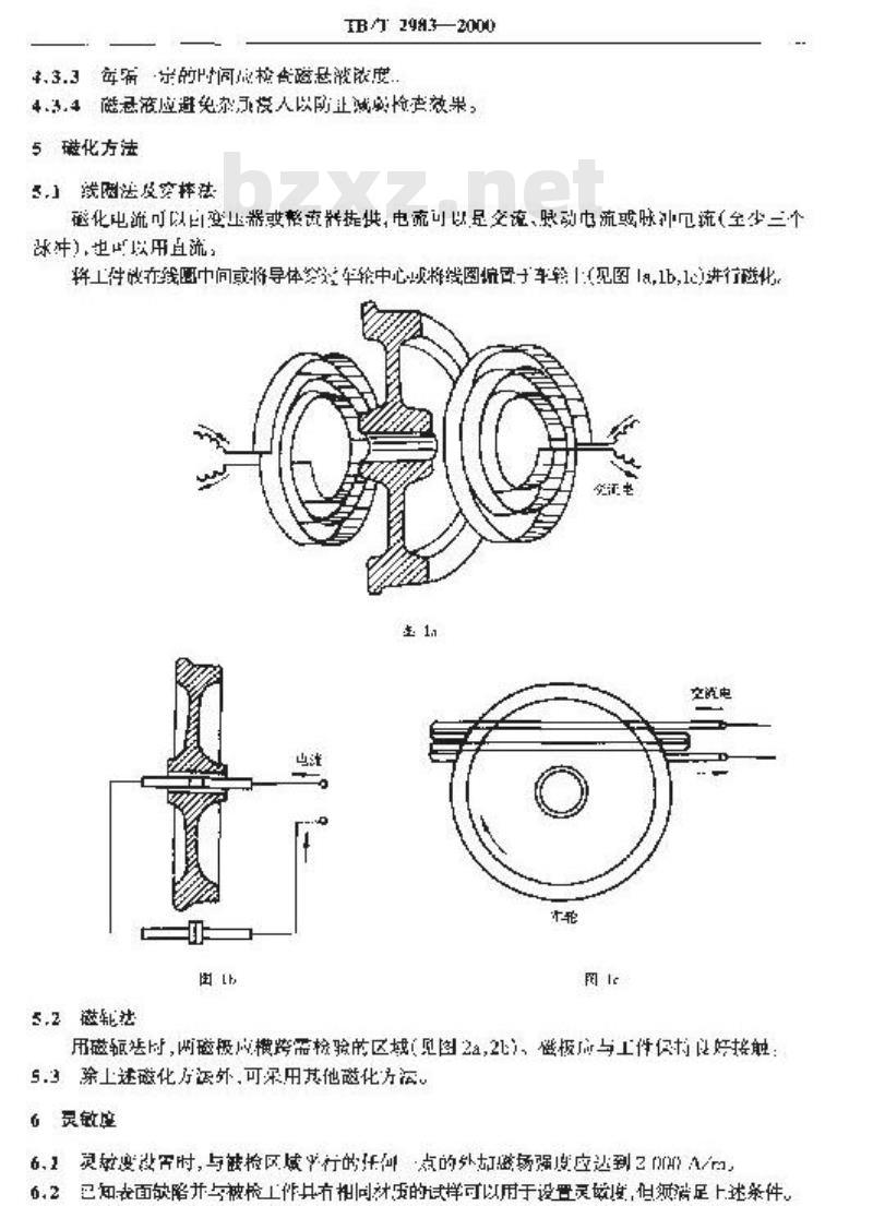 TB/T 2983-2000 铁道车轮磁粉检验