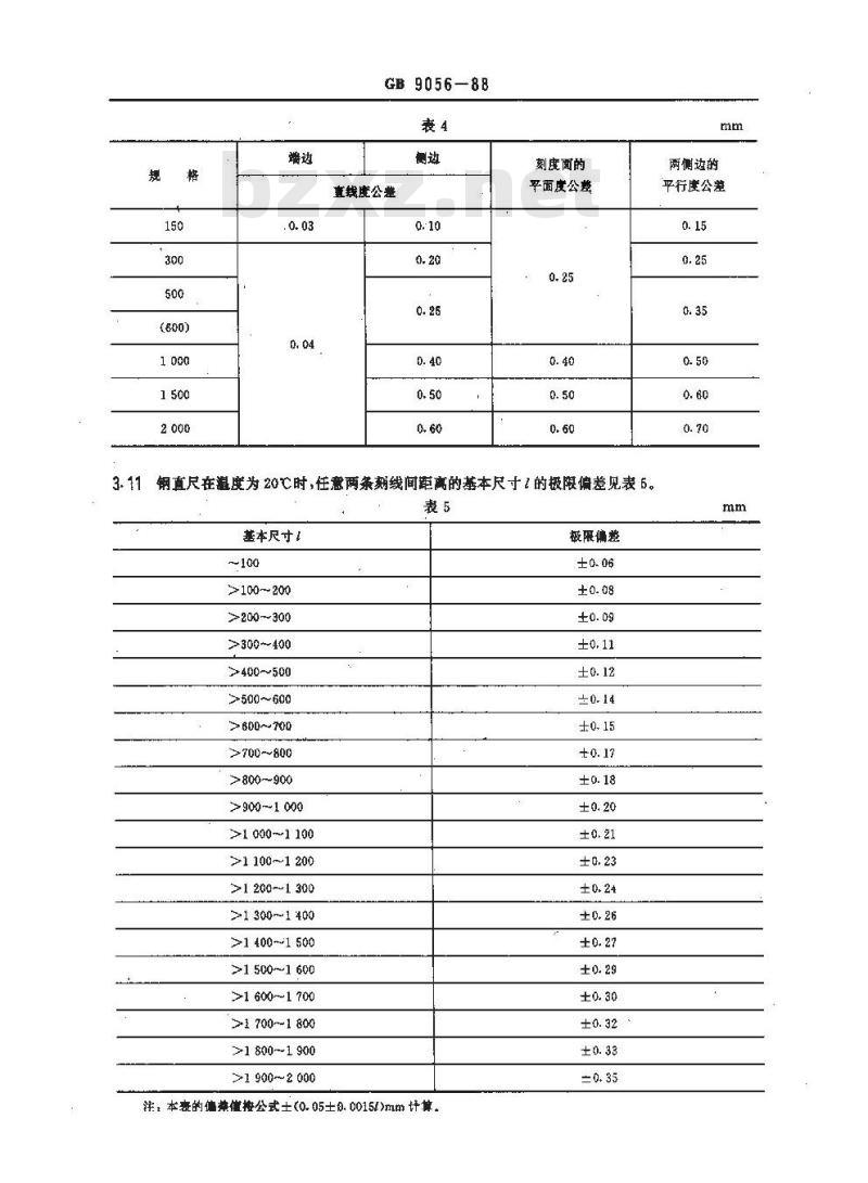 GB/T 9056-1988 钢直尺