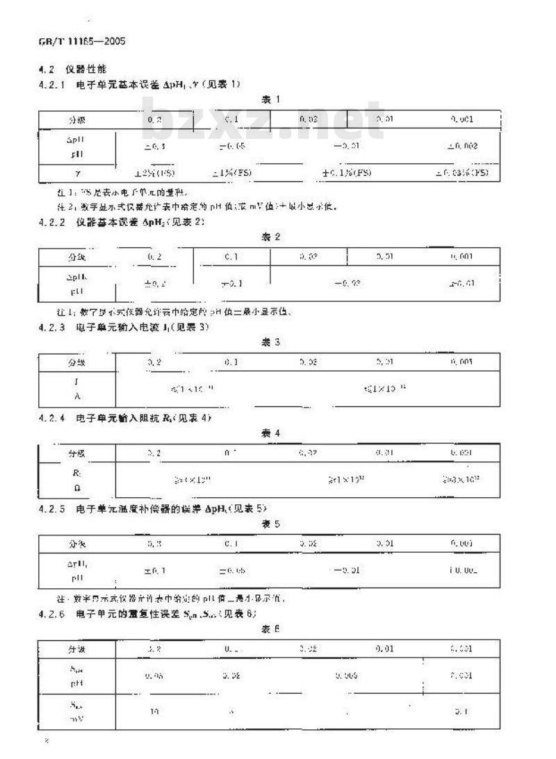 GB/T 11165-2005 实验室pH计