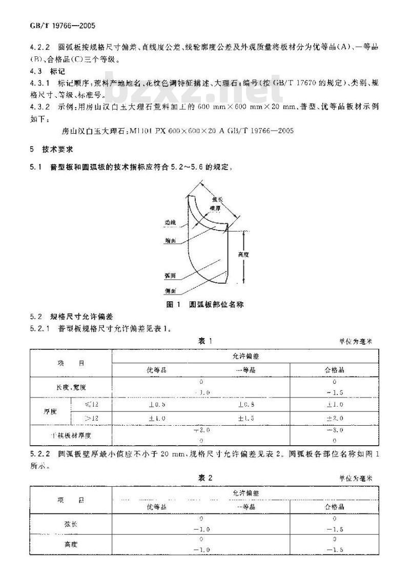 GB/T 19766-2005 天然大理石建筑板材