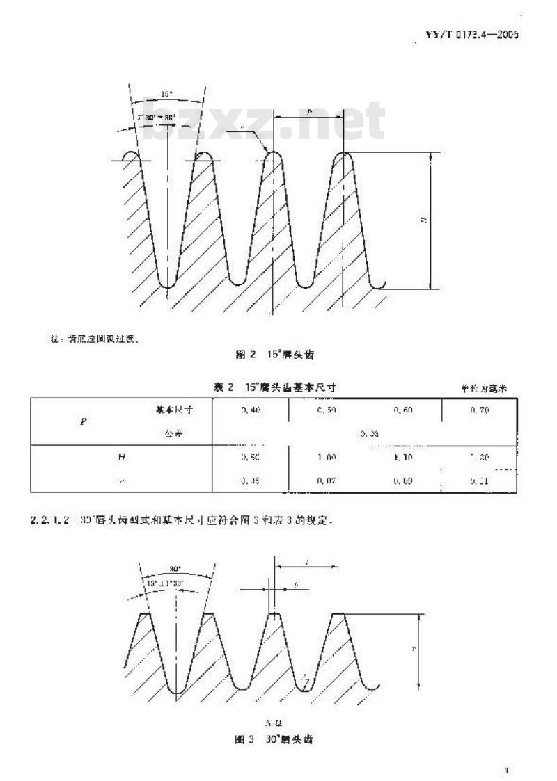 YY/T 0173.4-2005 手术器械唇头钩唇头齿锁止牙蛋形指圈