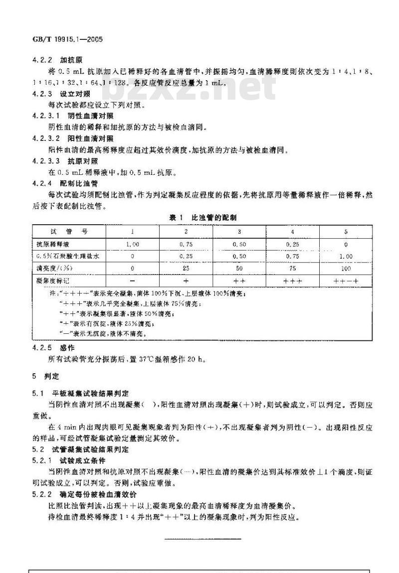 GB/T 19915.1-2005 猪链球菌2型平板和试管凝集试验操作规程
