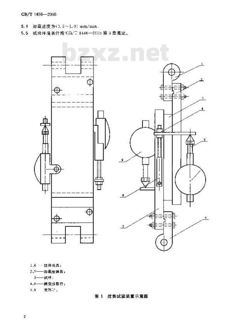 GB/T 1455-2005 夹层结构或芯子剪切性能试验方法