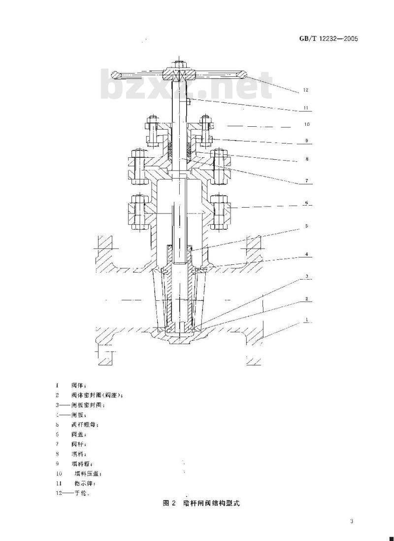 GB/T 12232-2005 通用阀门法兰连接铁制闸阀
