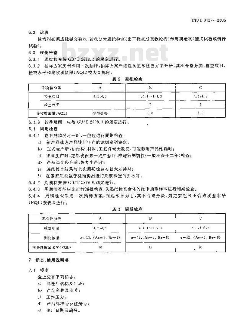 YY/T 0157-2005 压力蒸汽灭菌设备用弹簧式放汽阀