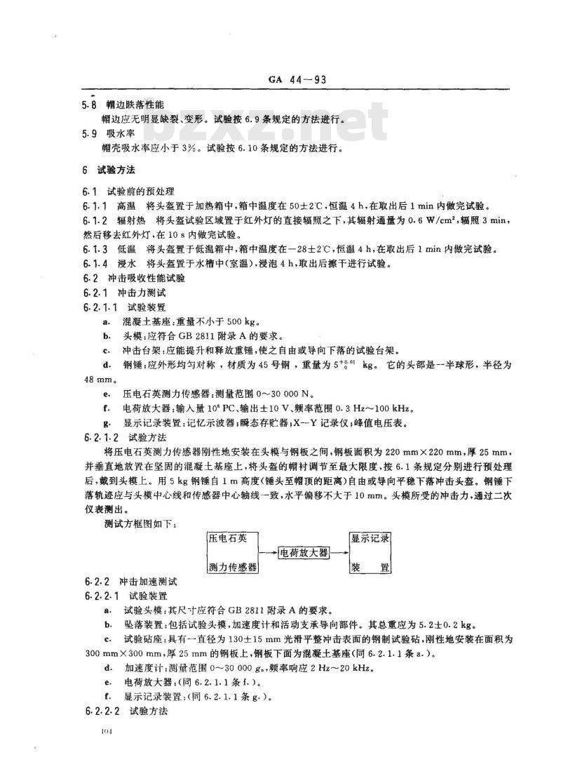 GA 44-1993 消防头盔