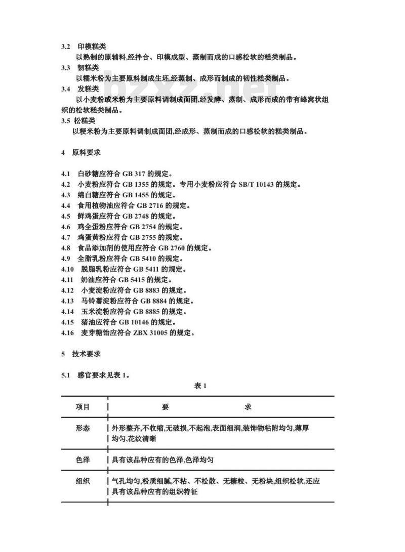 SB/T 10224-1994 水蒸类糕点通用技术条件