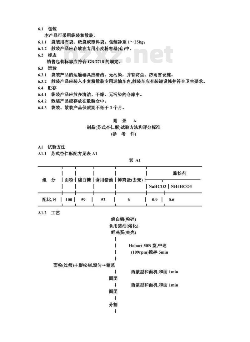 SB/T 10143-1993 糕点用小麦粉