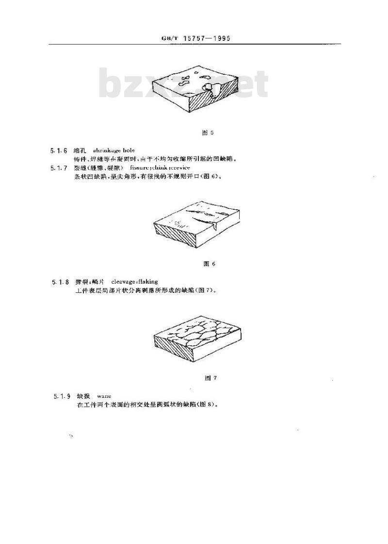 GB/T 15757-1995 表面缺陷 术语