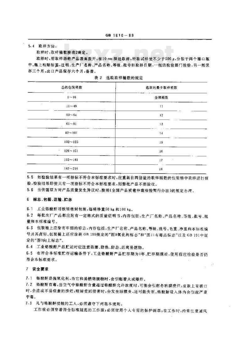 GB 1610-1989 工业铬酸酐
