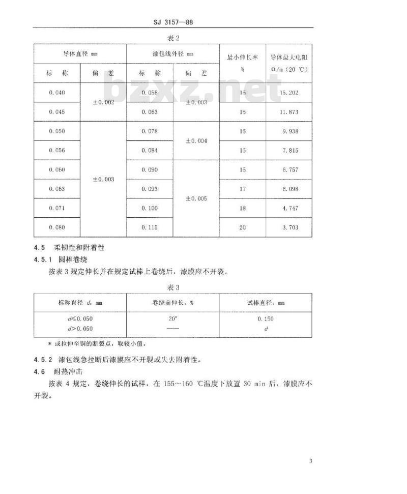 SJ 3157-1988 ＱＡＣＨ特种漆包圆铜线