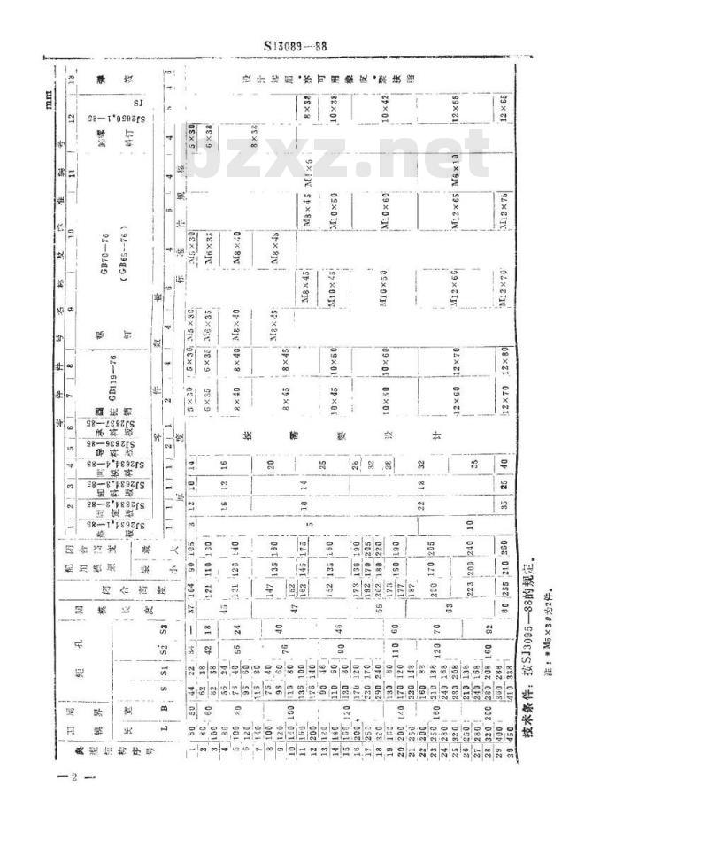 SJ 3089-1988 冷冲模 弹压卸料纵向送料典型结构