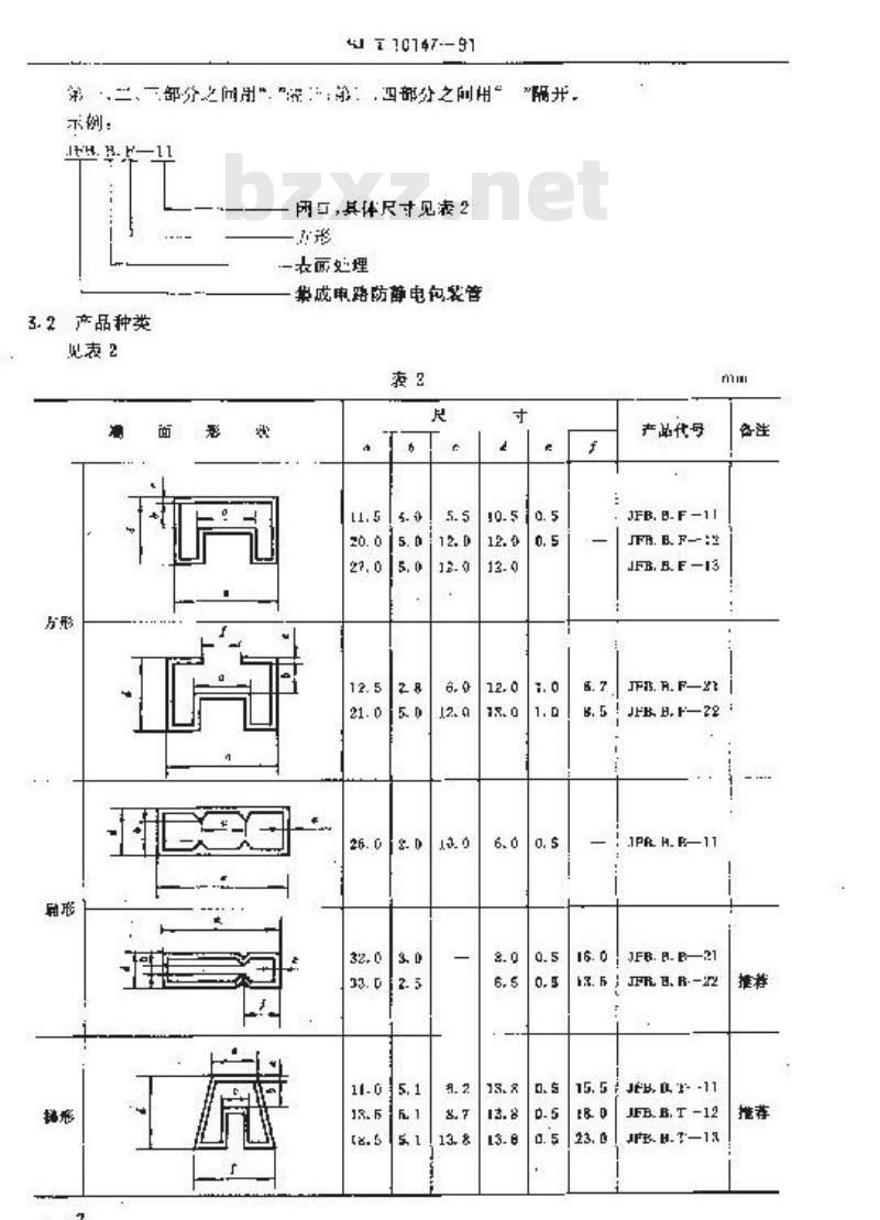 SJ/T 10147-1991 集成电路防静电包装管