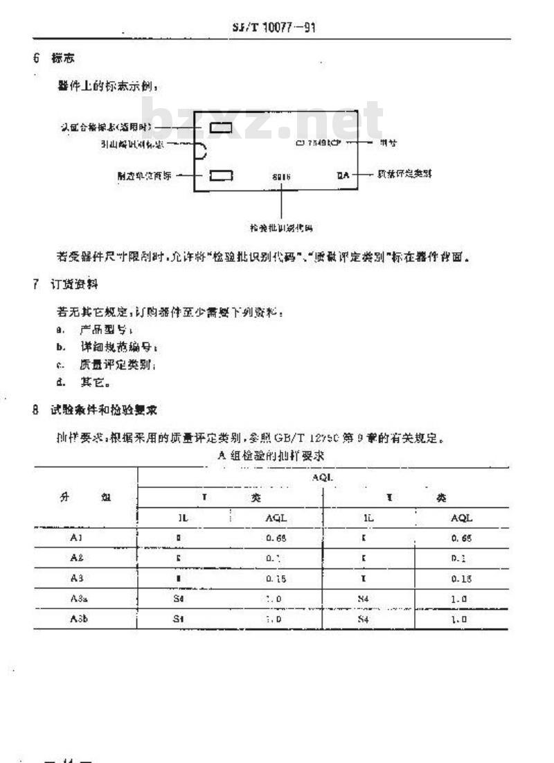 SJ/T 10077-1991 电子器件详细规范 半导体集成电路ＣＪ７５４９１型ＭＯＳ－ＬＥＤ显示驱动器