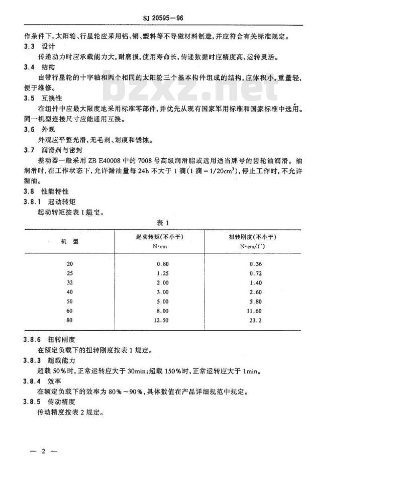 SJ 20595-1996 电子设备差动器通用规范