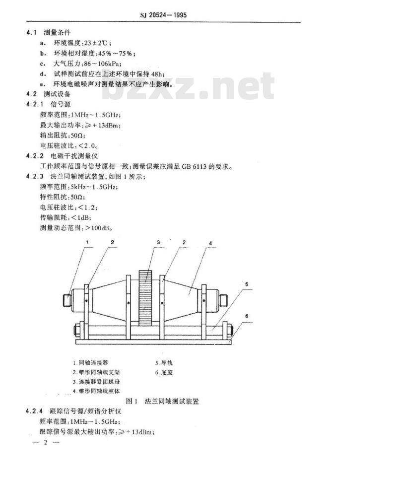 SJ 20524-1995 材料屏蔽效能的测量方法