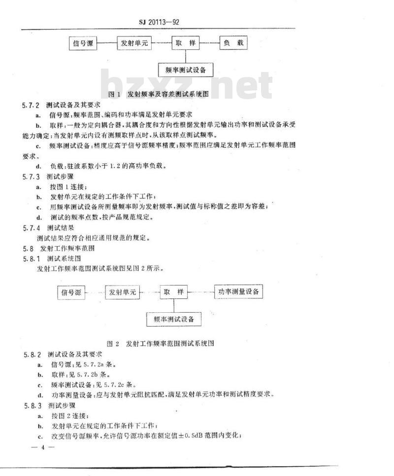 SJ 20113-1992 敌我识别询问机电性能测试方法